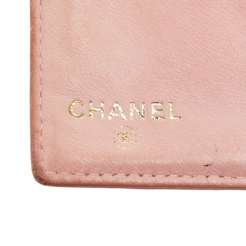 CHANEL Pink Caviar Leather Logo Wallet - Picture 11 of 13